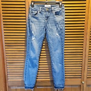 pistola Light Blue Skinny Jeans with Subtle Distressing